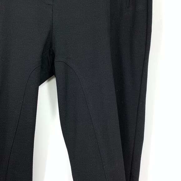 Chicos Ponte Pants Slim Leg Womens Size 1 Regular US 8 Black Stretch - Picture 5 of 6